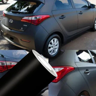 Adesivo Vinil Preto Tipo Papel Contact Lavável para Envelopamento Moveis, carro, parede