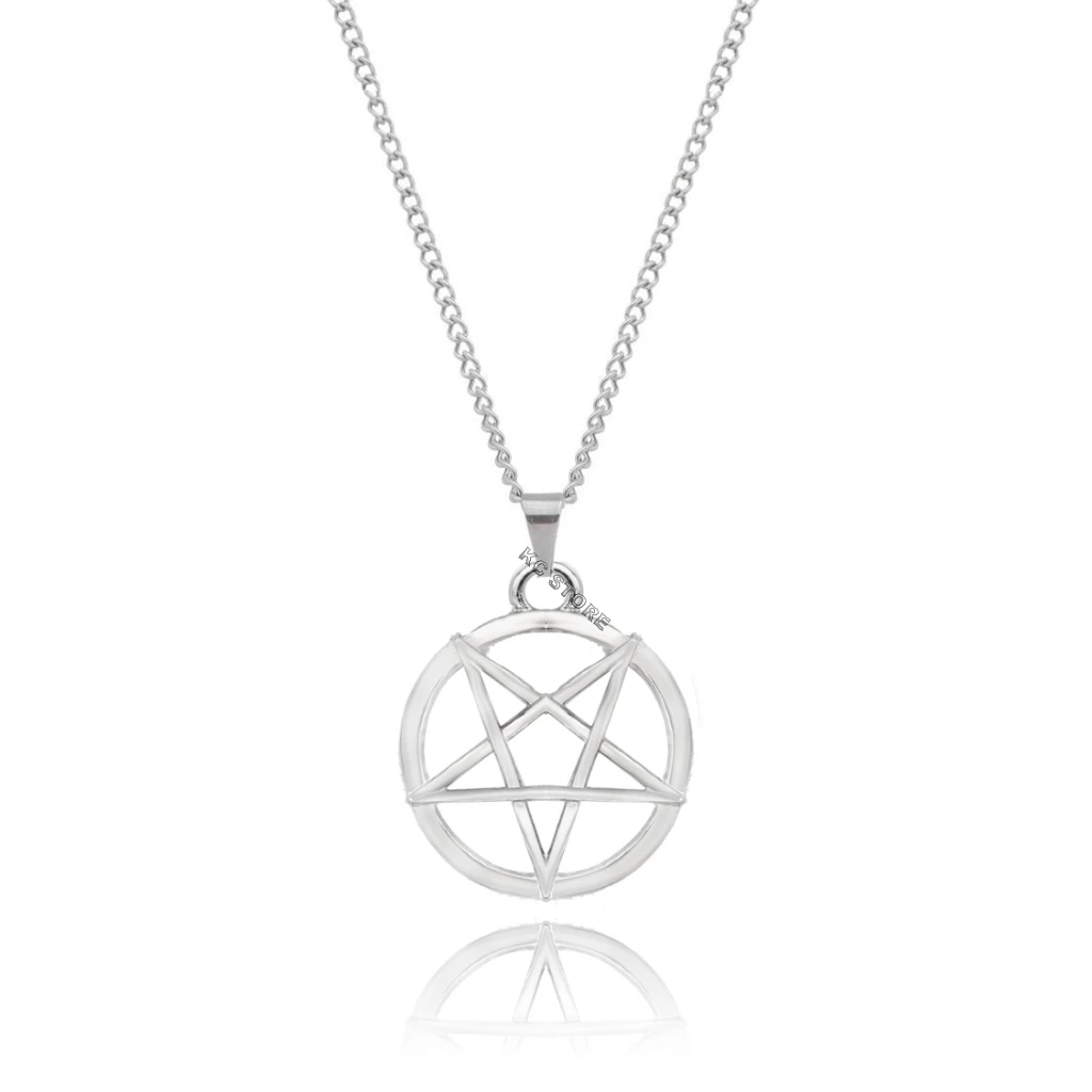 Colar Pentagrama Invertido Satanista