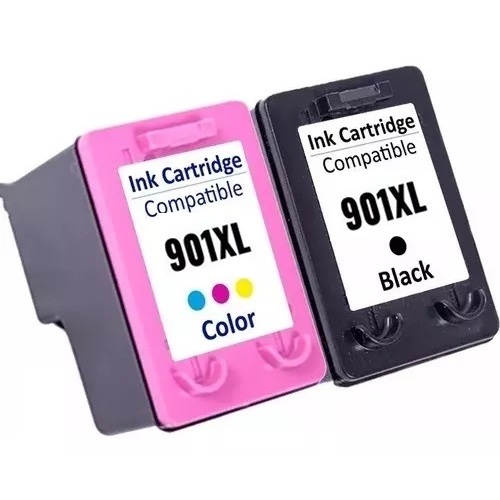 Kit Cartucho Compatível com 901 XL Preto 901 XL Color J4580 J4680 Microjet 100% Novo