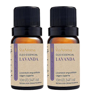 Óleo Essencial de Lavanda 100% Puro Via Aroma 2unidades