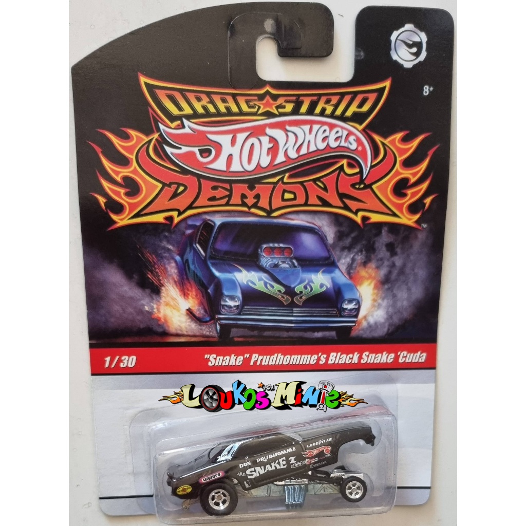 Hot Wheels Prudhomme´s Black snake ´Cuda Drag Strip Demons