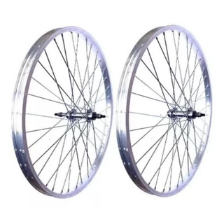 PAR DE RODAS ALINHADAS PARA BICICLETA ARO 20