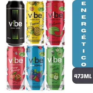 Kit 3 Energético Vibe 473ml - Escolha o Sabor