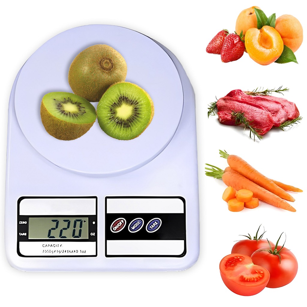 Balança Digital De Precisão Pesar Alimentos e Suplementos Cozinha 10kg ...