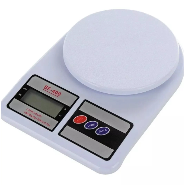 Balança Eletrônica Digital De Cozinha Pesa De 1gr Até 10kg Pesar comida ...
