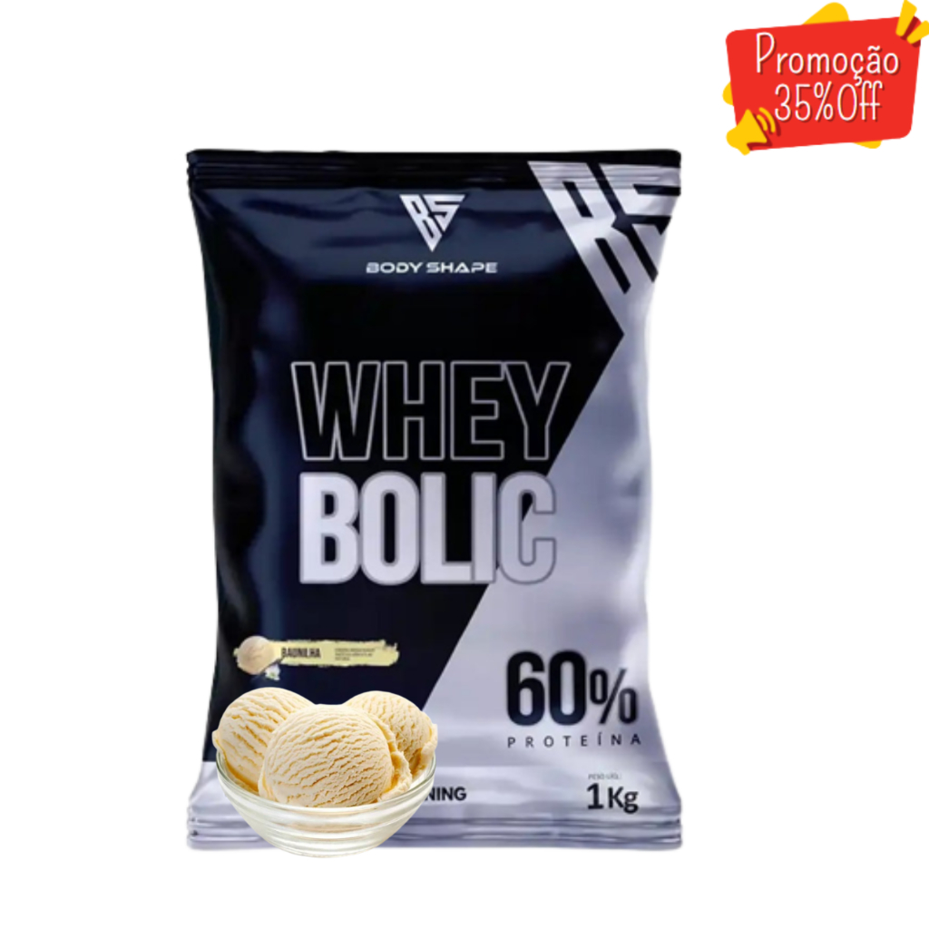 whey Protein Bolic 1.0kg Concentrado Isolado Baunilha