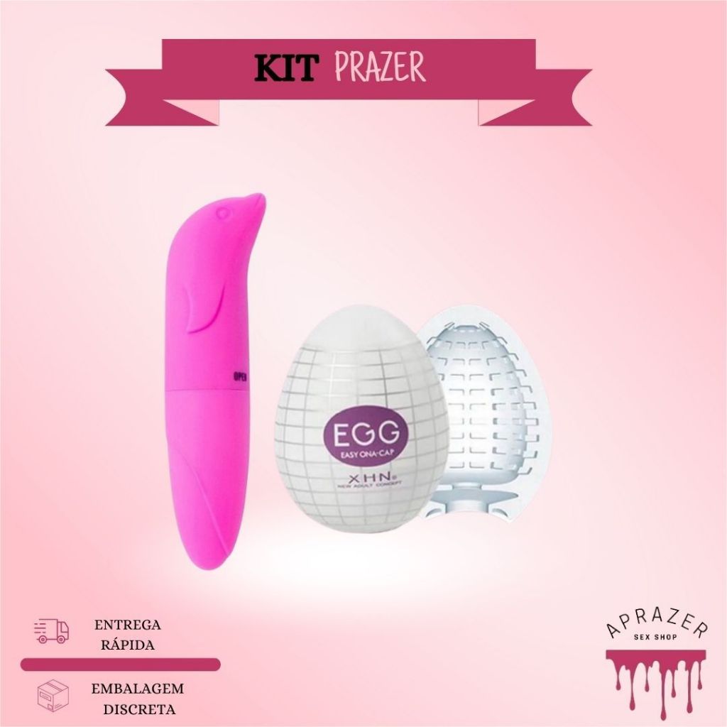 Kit Vibrador Golfinho Ponto G Ovo Egg Masturbador Masculino Sex Shop Shopee Brasil 7200