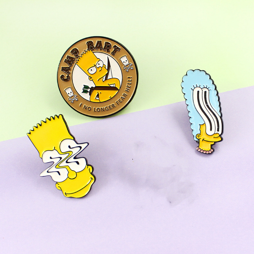The Simpsons Broche Metal Para Mochilas , Camisas , Calças , Chapéus