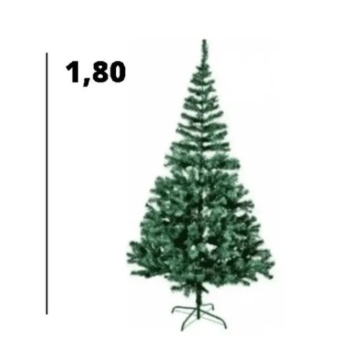 Arvore de Natal Pinheiro Cor Verde 1,80m 388 Galhos - A0014 - Loja Real  Mania