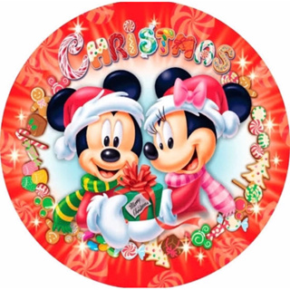 6 capas de sousplast minnie e mickey merry christimans