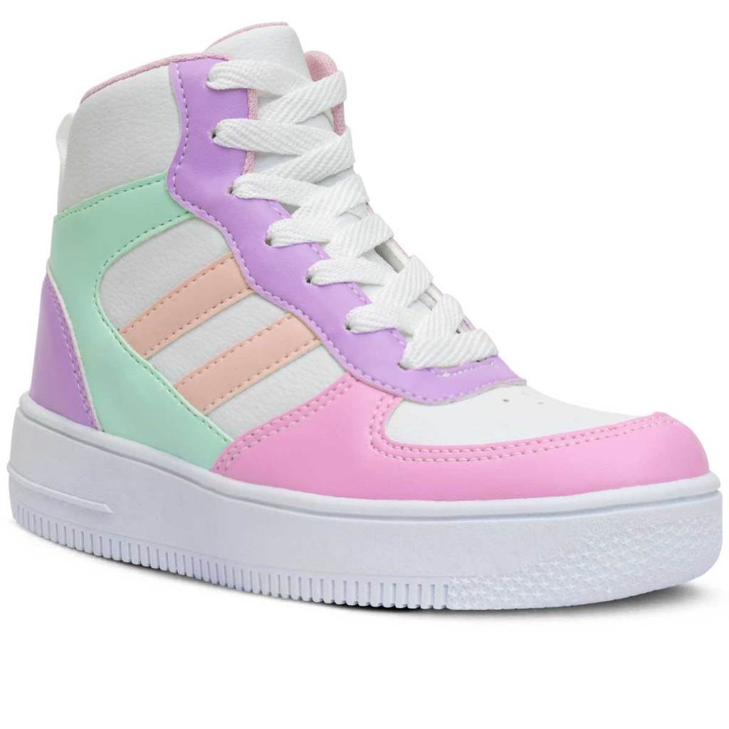 Tênis Cano Alto Tenis Casual Infantil Menina Tênis Cano Alto Tenis