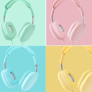Fones de ouvido com fio Macaron