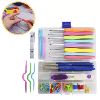 Kit Crochê Completo Para Fazer Amigurumi Agulhas Acessórios