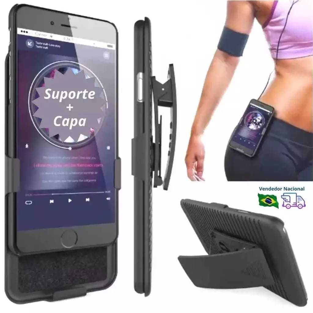 Samsung S20 FE A03 Core A50 A54 Capa + Suporte de Cintura Belt Clip