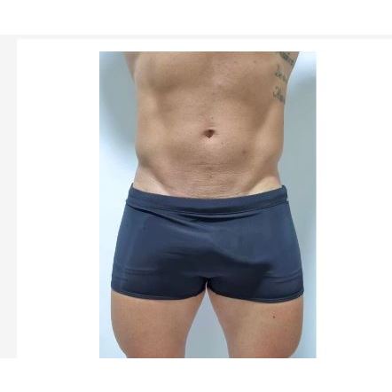 SUNGA ADULTO COM FORRO MODA PRAIA Natação CUECA/CALÇÃO DE BANHO - PRETO / AZUL E VERMELHO