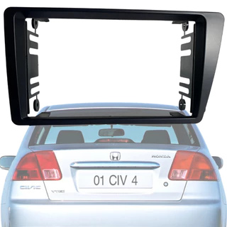 Moldura 2din dvd multimidia de ate 7 polegadas honda civic 2001 2002 2003 2004 2005 2006