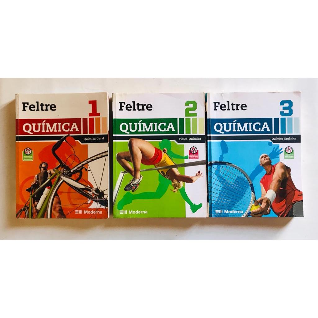 Coleção Química Ricardo Feltre volumes 1,2 e 3 ( PROMOÇÃO ) | Shopee Brasil