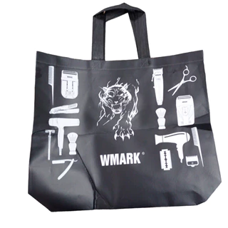 Sacola Rafia Retornavel Estampa Personalizada Wmark Preto
