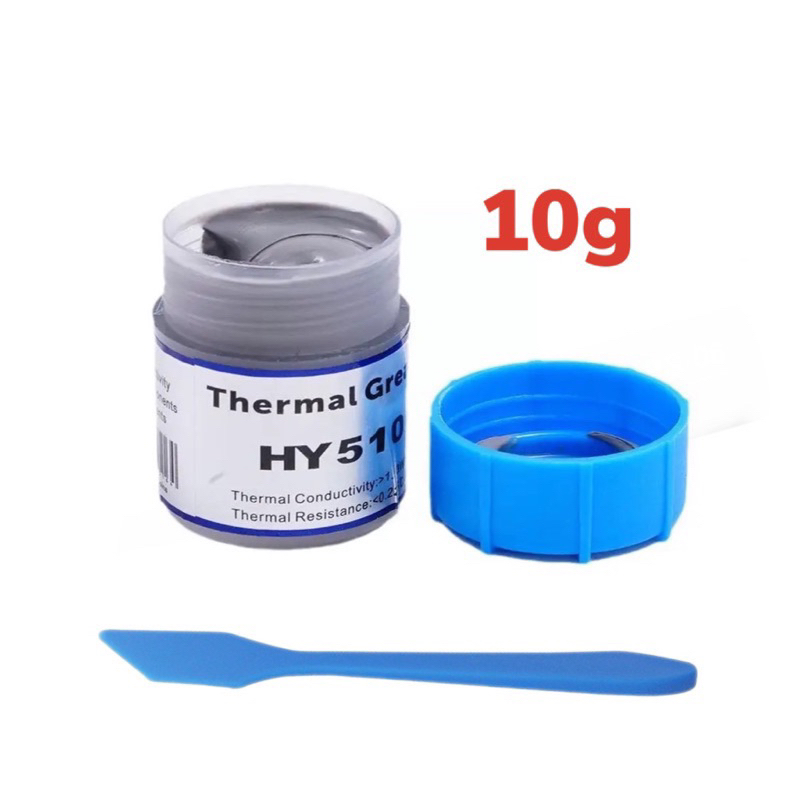 Pasta Térmica Prata Original Halnziye HY510 10g Alto Desempenho Processador LED Videogames Consoles
