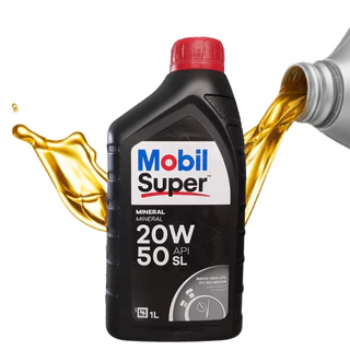Óleo Lubrificante do Motor para CARROS Mobil Super 1000 20w50 Mineral API SL - 1 litro