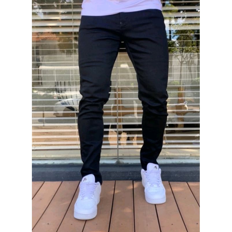 Calça Jeans Masculina Slim Elastano Lycra