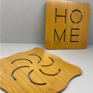 Descanso De Panela Proteção Bambu 16,5cm Madeira Mesa com Estampas Sortidas Quadrado Multiuso Universal em Oferta na Shopee