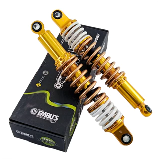 AMORTECEDOR ALUMÍNIO DOURADO MOLA BRANCA TITAN 125-150 / FAN / YBR