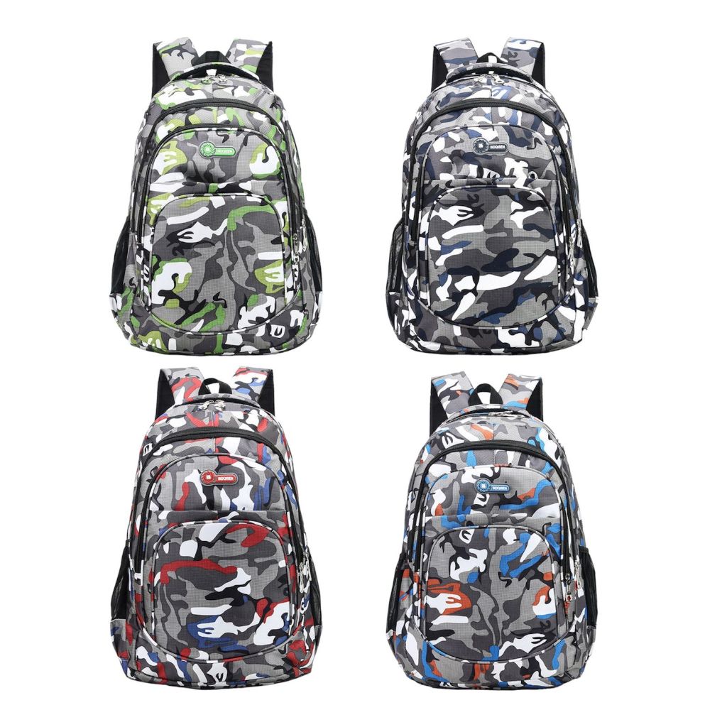 Mochila Camuflagem Para Menino e Menina, Mochila Escolar Para Viagem 6025#