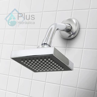 Ducha Chuveiro Aquecedor Solar a Gás Quadrado Articulado