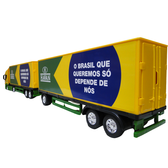 IVECO DOLLY BAU HI WAY VERDE MARELO BITREM AVAN | Shopee Brasil
