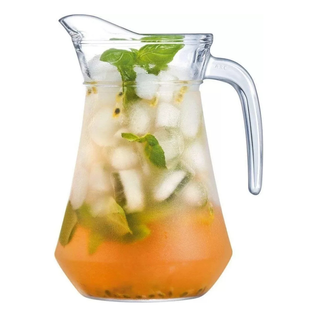 JARRA DE VIDRO COM TAMPA 1.6 LITROS PARA SUCO AGUA