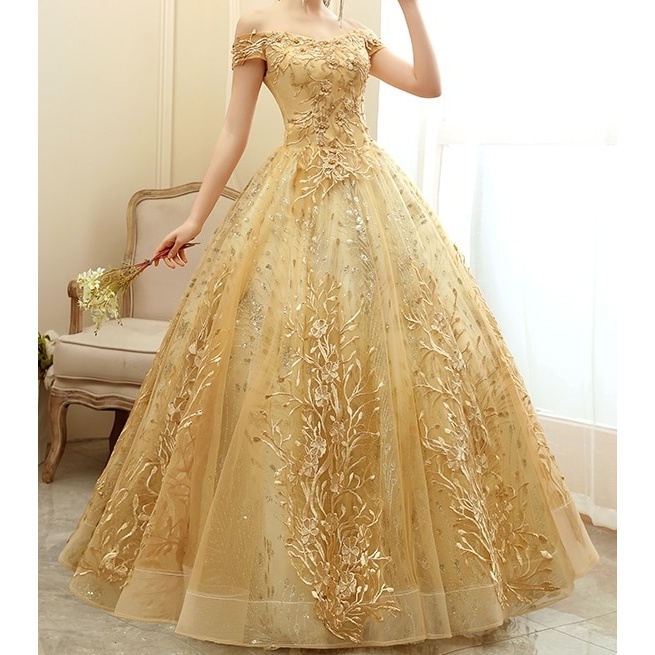 Vestido de debutante amarelo best sale para alugar