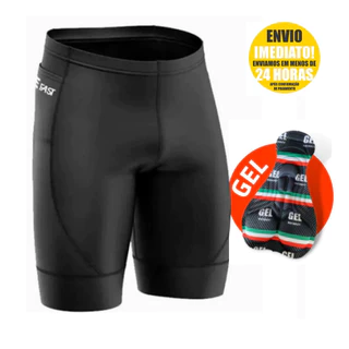 Bermuda Short de Ciclismo Masculina Forro com Gel Promoção Alta Densidade Profissional com Bolso