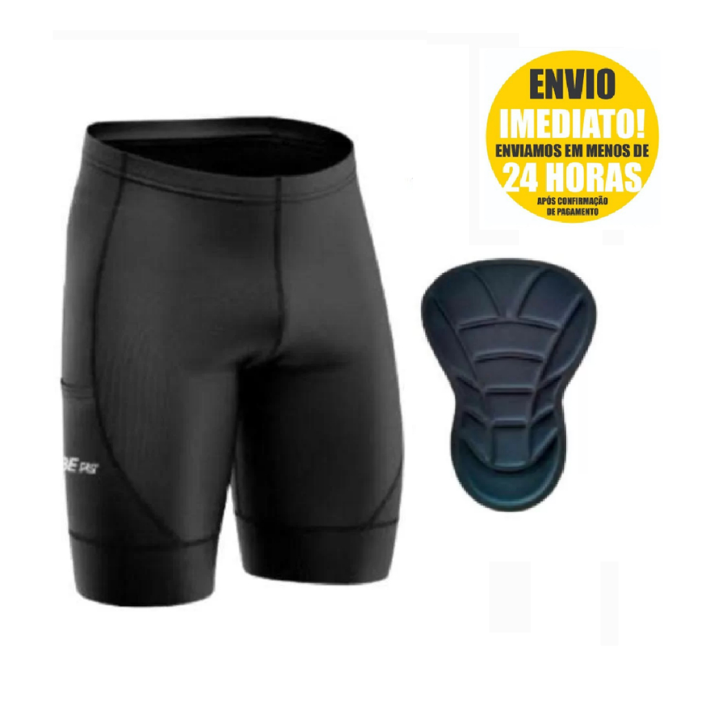 Bermuda Ciclismo Masculino Forro De Espuma Be Fast Short Para Ciclista