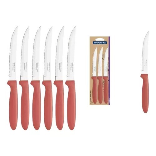 Faca De Mesa Serrinha Tramontina Utensilio Cozinha 12 Peças | Shopee Brasil