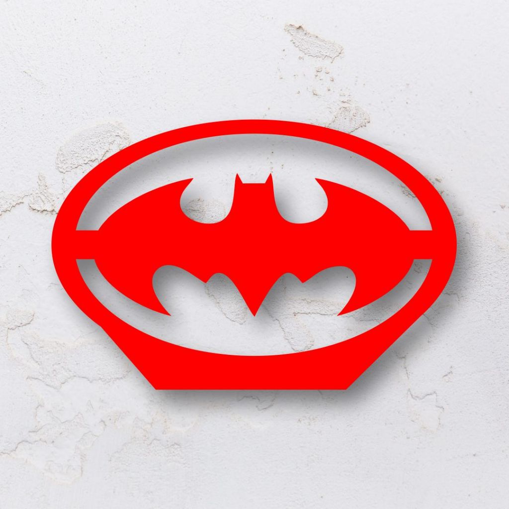 Display decorativo para rack ou prateleira na forma do Batman em MDF ...
