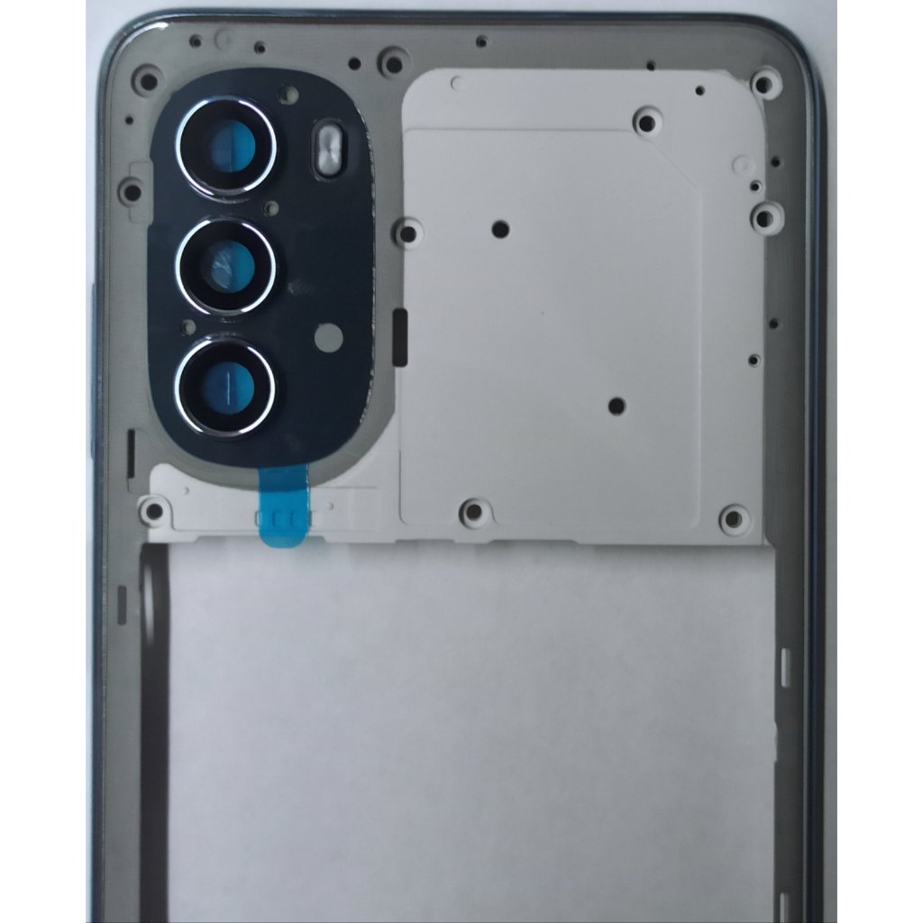 Carcaça Aro Lateral Moldura com Lente Compativel Moto G52 5g Xt-2221 Azul