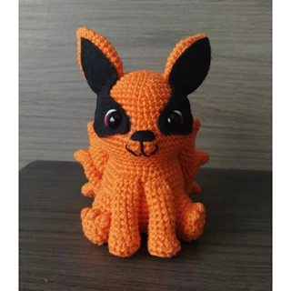 Kurama raposa de 9 caudas - amigurumi/pelúcia