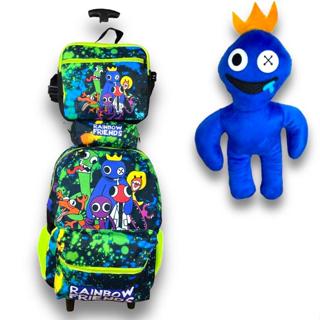 Kit Mochila Rainbow Friends Amigos Do Azul Babão Costas G F5