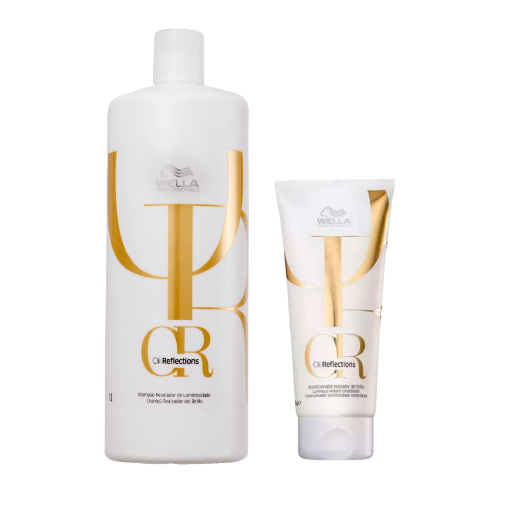 Kit Oil Reflections Shampoo 1 litro + Condicionador 200ml Wella ...