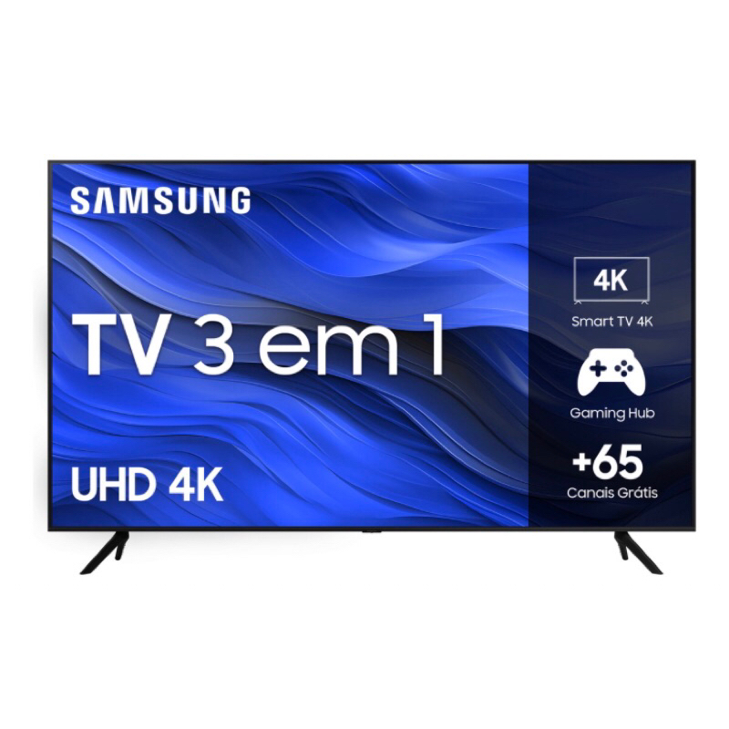 Smart Tv 43'' Crystal Uhd 4k 43cu7700 Preta Samsung Bivolt | Shopee Brasil