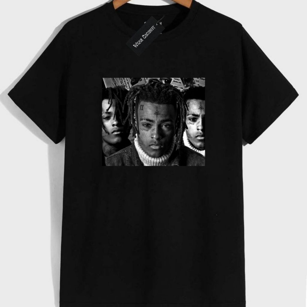 XXXTENTACION ブラック Tシャツ Camiseta XXXTENTACION preta algodão Camiseta XXXTENTACION branca