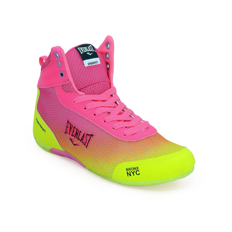 Bota Everlast Forceknit Branco Rosa