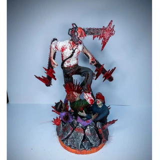 Denji Chainsaw Man Action Figure Anime Impressão 3D Decoração
