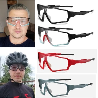 Óculos Ciclismo Lente Fotocromática Ciclista Feminino Masculino Com Extensor de Haste