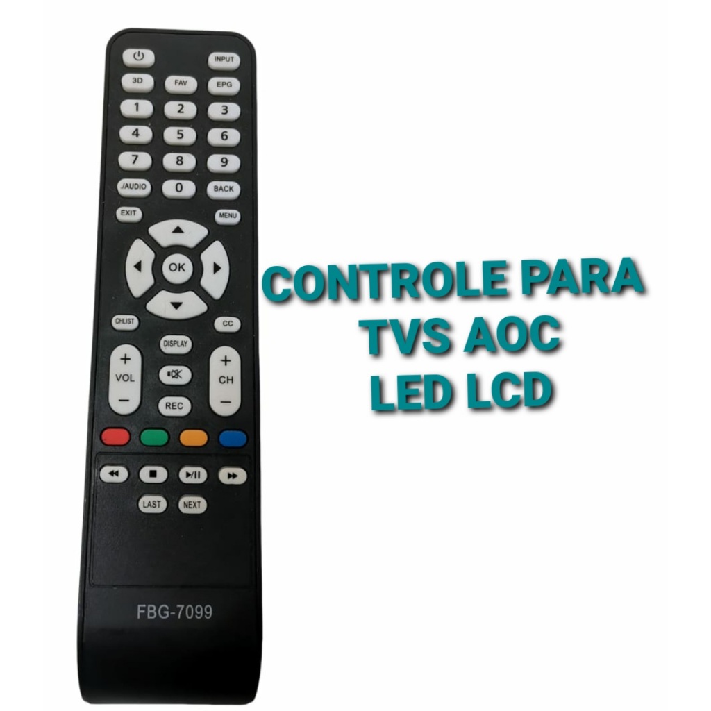 Controle de Tv AOC LED LCD | Shopee Brasil