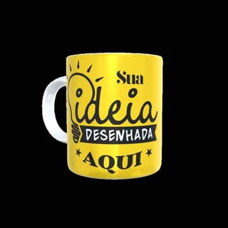Caneca personalizada (presente, brinde para cliente, fornecedor e funcionário) foto, frase, logo