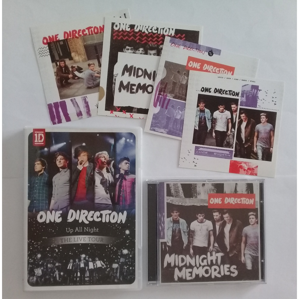 Lote One Direction: CD Midnight Memories com Cards + DVD Up All