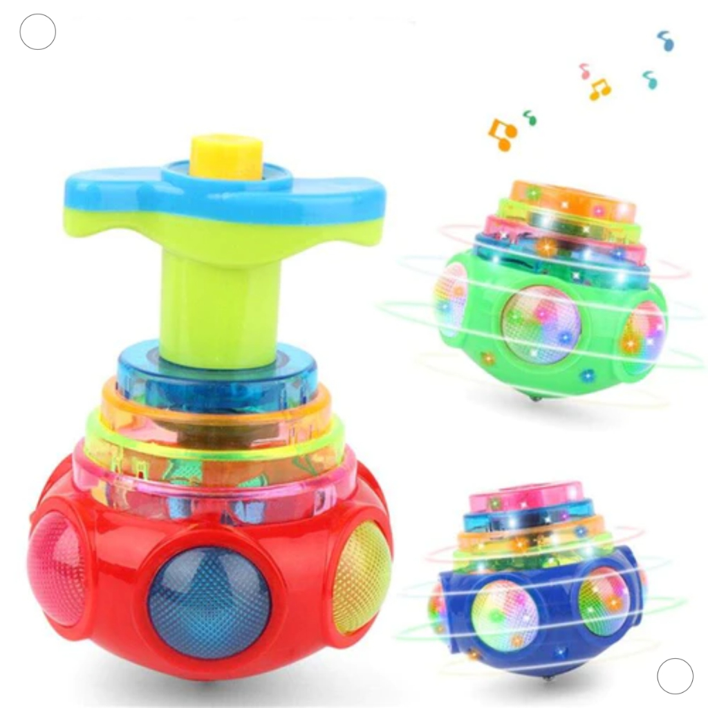Brinquedo Giroscópio Pião Luminoso Colorido Infantil Presente Criança ...