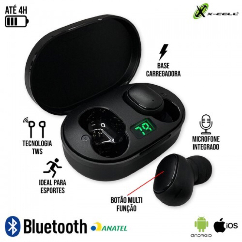 Fone Bluetooth Xcell Shopee Brasil